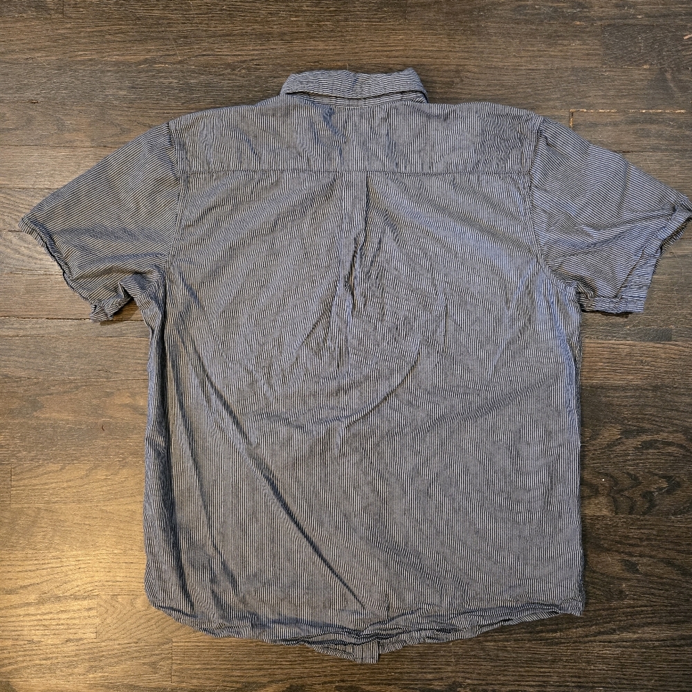 Obey Black White Grey Striped Shirt - Picture 3 of 5